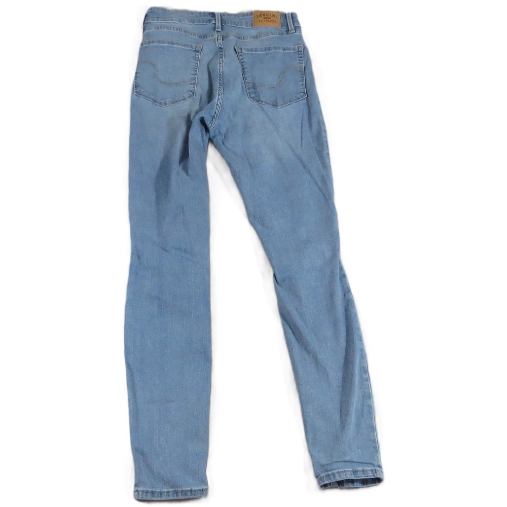 Signature Levi Strauss Totally Shaping Skinny Jeans Denim Women 4M W28xL30 Blue